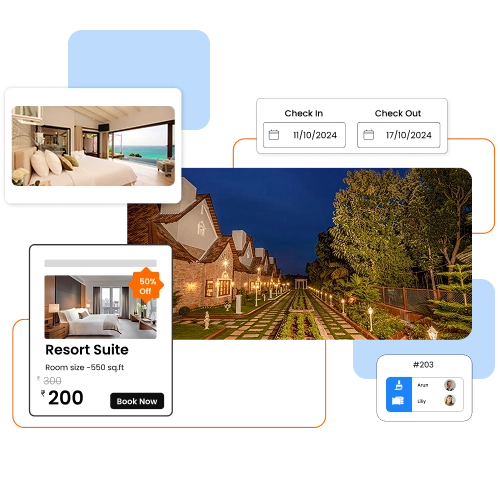 QCloud’s Resort Management ERP boosts efficiency, automating bookings, billing, and guest services.